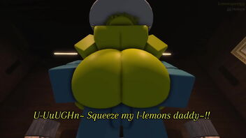 Lemon Femboy gets a raunchy butt ravaging episode with Blue Satan in ROBLOX