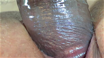 Big donk homemade vid with dark-hued trouser snake penetrating and jizm inside