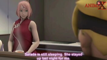 3 dimensional adult video of Boruto and Sakura from the well-liked anime.