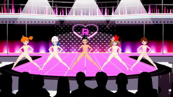 Three dimensional animated Pokémon women are made to dance nude under hypnosis.