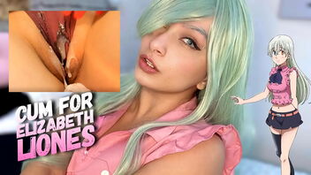 Elizabeth Liones cosplay in Red Light Green Light masturbate off game