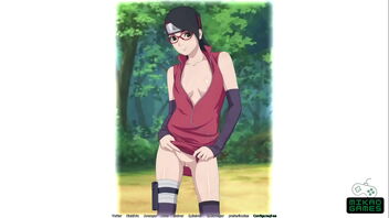 Sarada gets some help with her instructing from her daddy and his friends in the Naruto series.