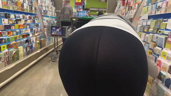 Thick cool nymph in public flaunting her body at Walmart