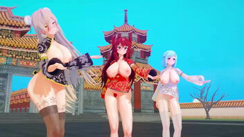 Chinese New Year celebration with KKVMD's MMD virtual YouTubers