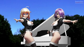 Maidens in 2D and MMD pornography on Xnxx