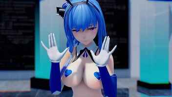 Not shy at all in this MMD video