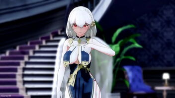 2D animated porno video with Azur Lane's HMS Sirius and MMD technology.