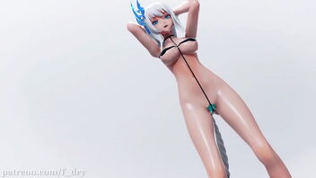 Venom Micro Bikini on Kawaii Beat in MMD R18 adult film.